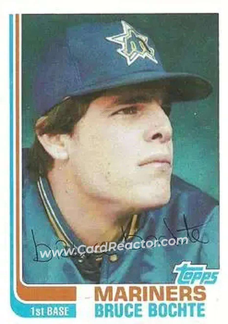 1982 Topps #224 - Bruce Bochte - Seattle Mariners - Front