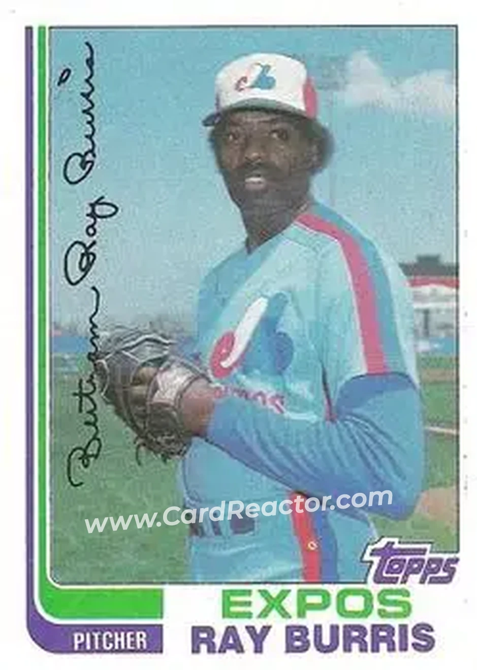 1982 Topps #227 - Ray Burris - Montreal Expos - Front