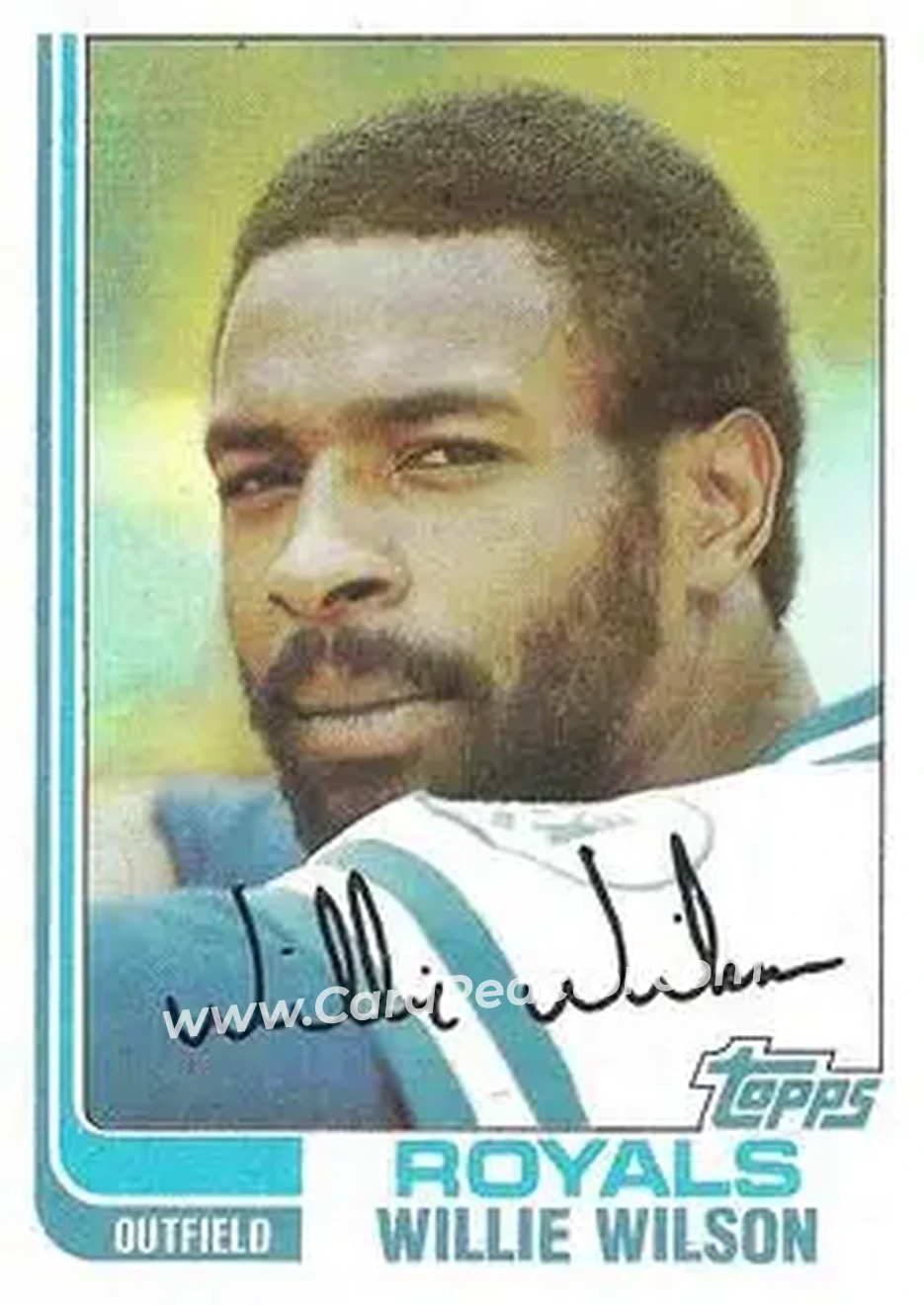 1982 Topps #230 - Willie Wilson - Kansas City Royals - Front