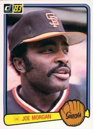 1983 Donruss #438 - Joe Morgan - San Francisco Giants