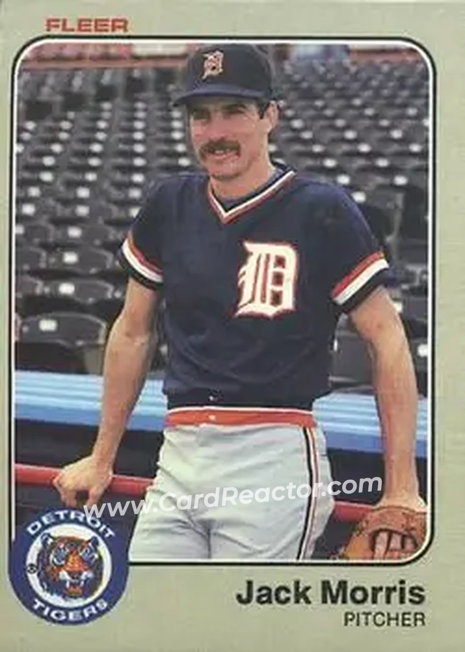 1983 Fleer #336 - Jack Morris - Detroit Tigers - Front