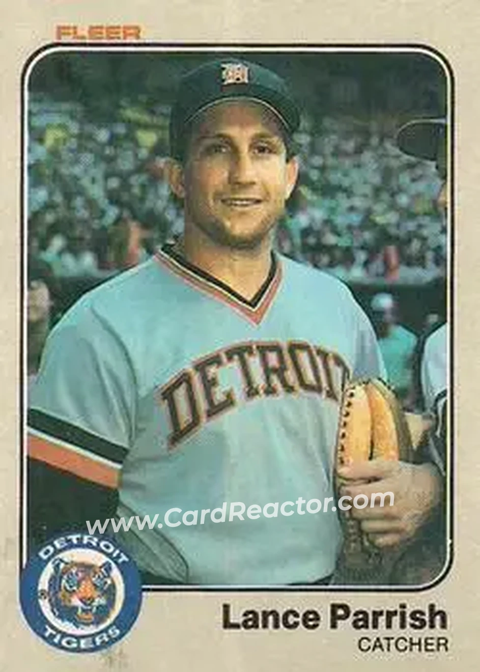 1983 Fleer #337 - Lance Parrish - Detroit Tigers - Front