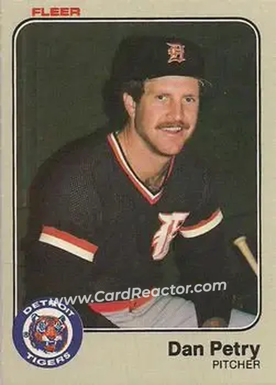1983 Fleer #339 - Dan Petry - Detroit Tigers - Front