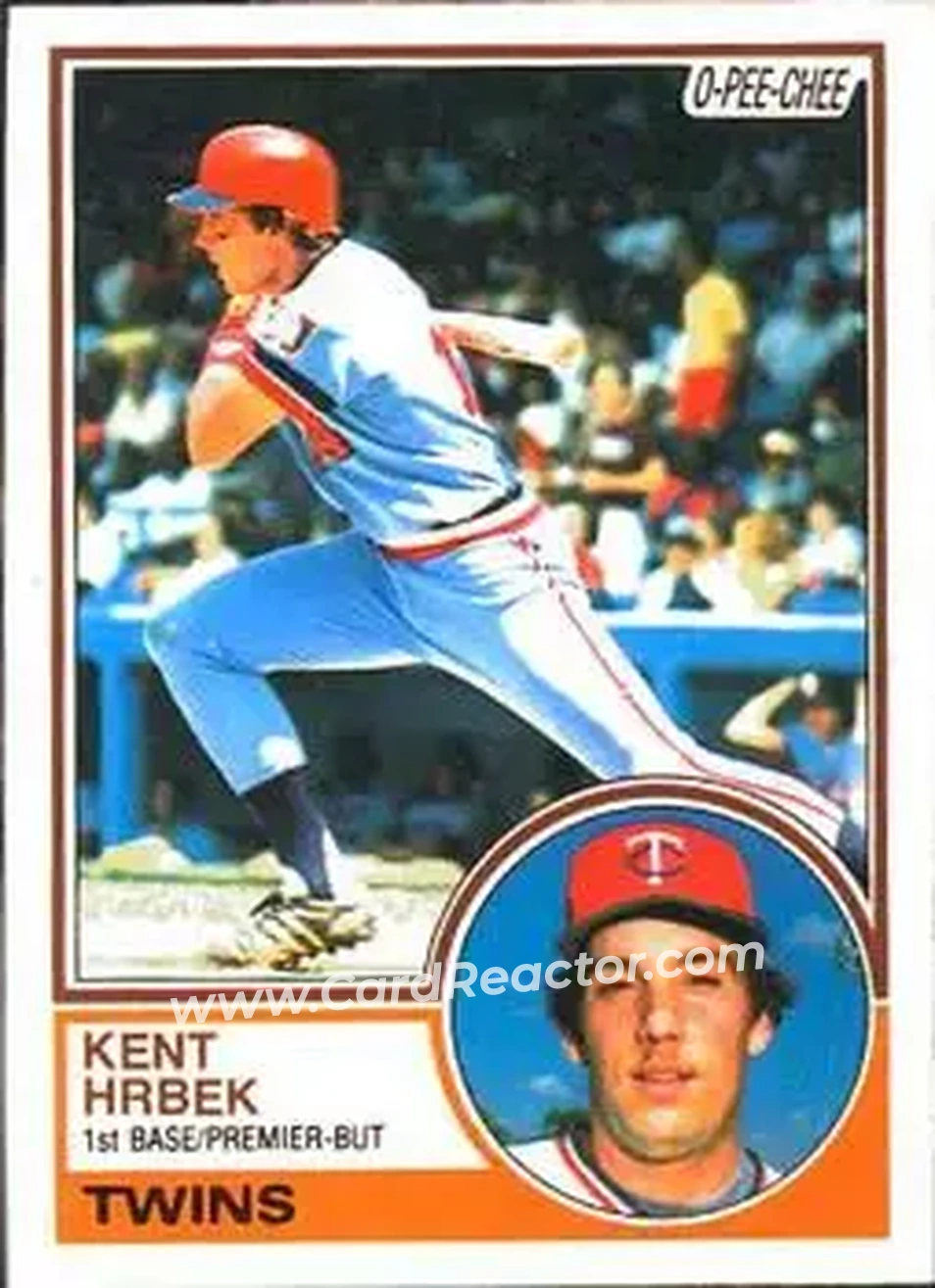 1983 O-Pee-Chee #251 - Kent Hrbek - Minnesota Twins - Front 1983 O-Pee-Chee #251 - Kent Hrbek - Minnesota Twins - Front