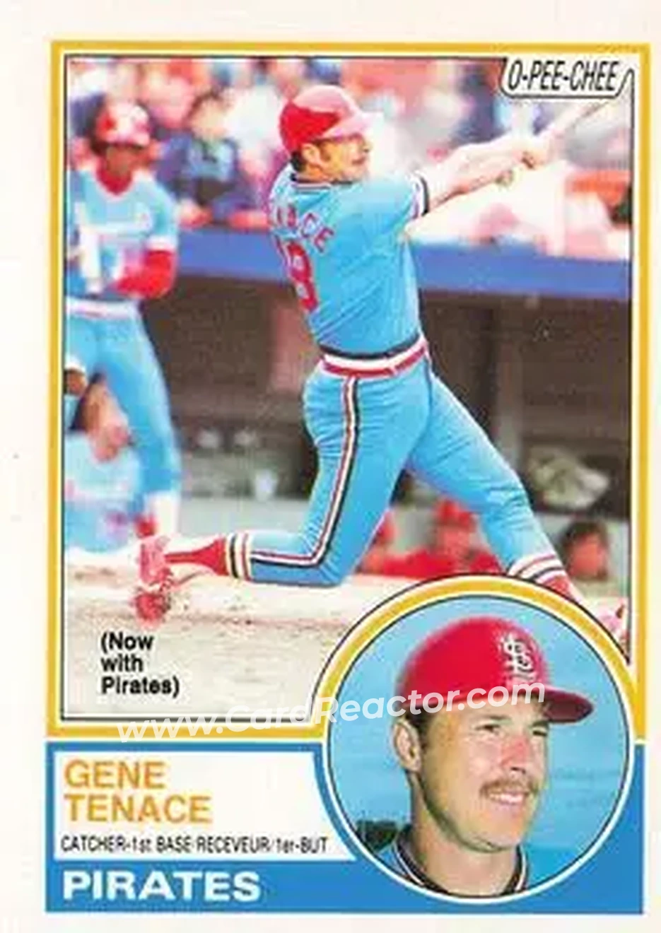 1983 O-Pee-Chee #252 - Gene Tenace - Pittsburgh Pirates - Front 1983 O-Pee-Chee #252 - Gene Tenace - Pittsburgh Pirates - Front