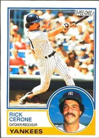 1983 O-Pee-Chee #254 - Rick Cerone - New York Yankees
