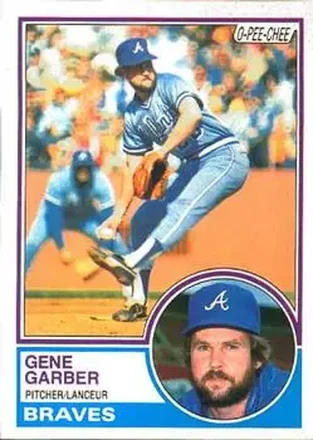 1983 O-Pee-Chee #255 - Gene Garber - Atlanta Braves 1983 O-Pee-Chee #255 - Gene Garber - Atlanta Braves