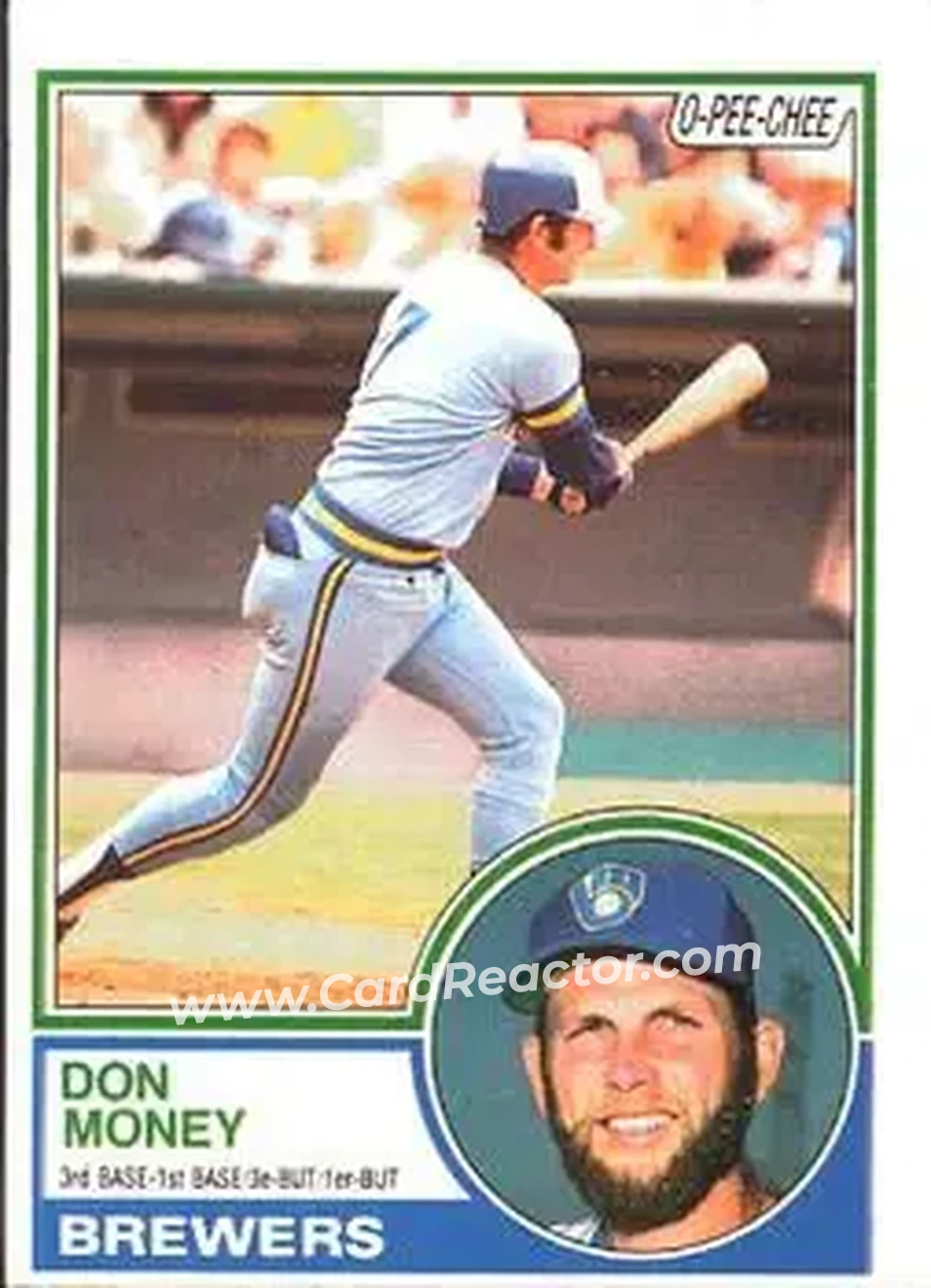 1983 O-Pee-Chee #259 - Don Money - Milwaukee Brewers - Front