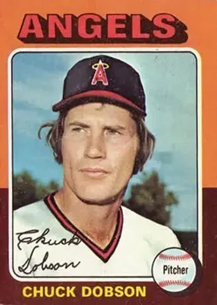 1975 Topps #635 - Chuck Dobson - California Angels