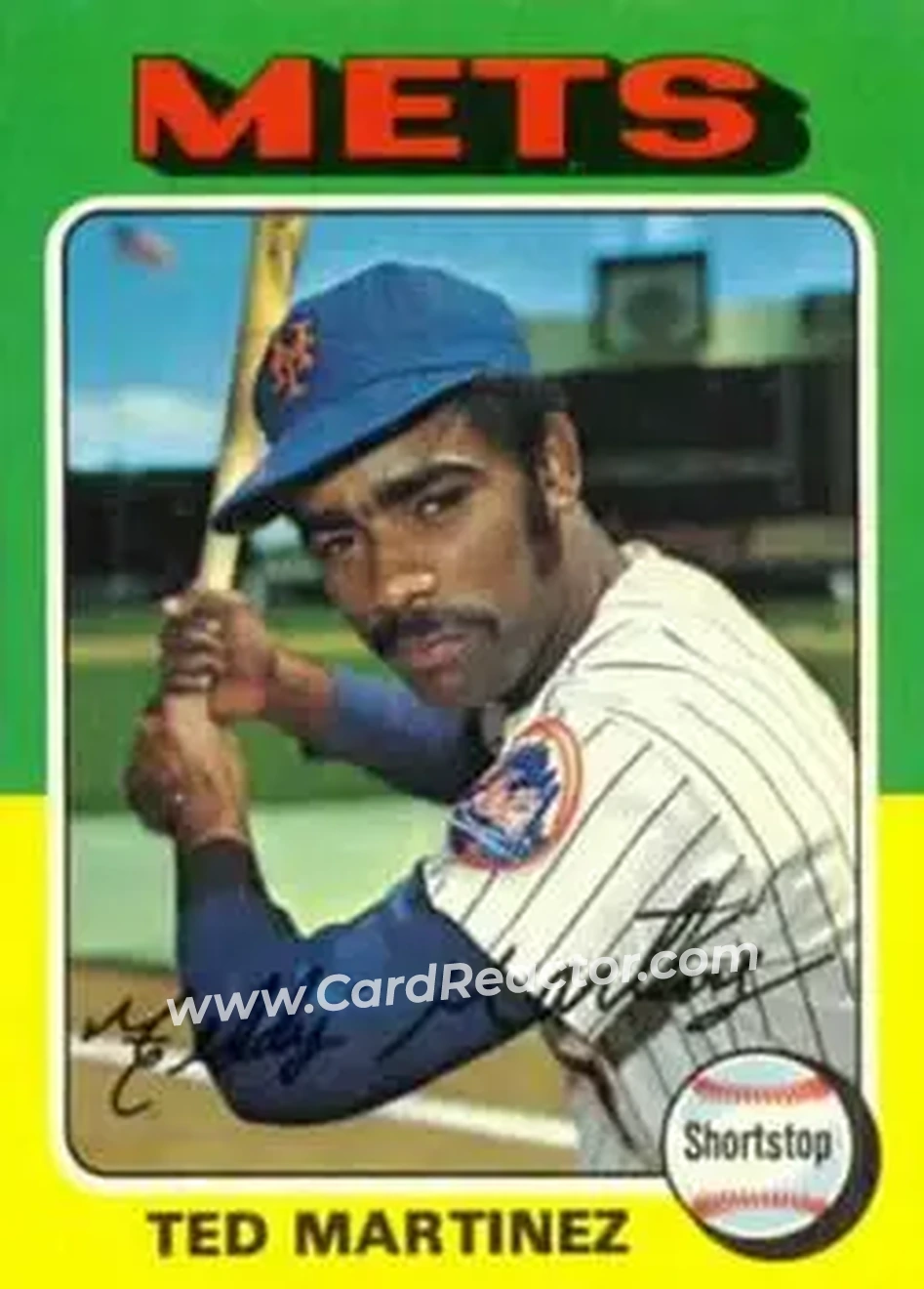 1975 Topps #637 - Ted Martinez - New York Mets - Front 1975 Topps #637 - Ted Martinez - New York Mets - Front