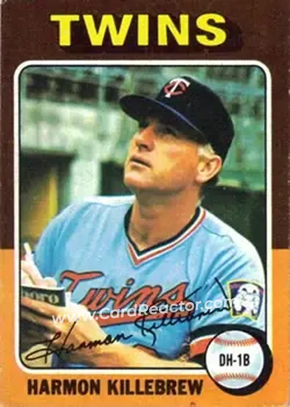 1975 Topps #640 - Harmon Killebrew - Minnesota Twins - Front 1975 Topps #640 - Harmon Killebrew - Minnesota Twins - Front