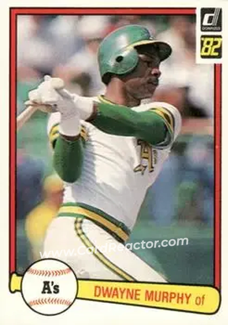 1982 Donruss #239 - Dwayne Murphy - Oakland Athletics - Front