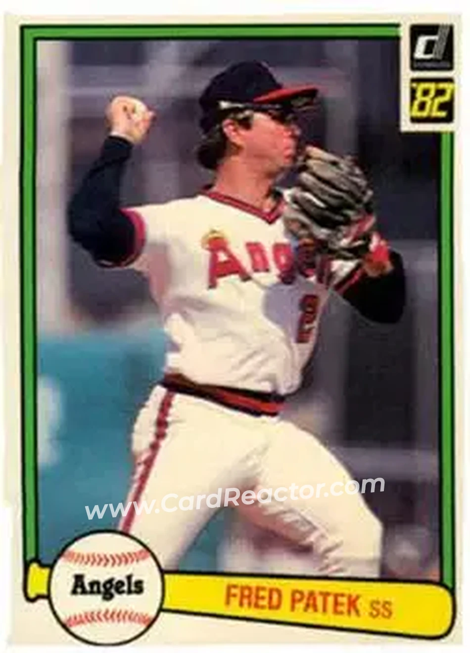 1982 Donruss #241 - Fred Patek - California Angels - Front 1982 Donruss #241 - Fred Patek - California Angels - Front