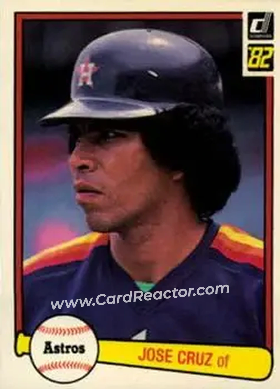 1982 Donruss #244 - Jose Cruz - Houston Astros - Front