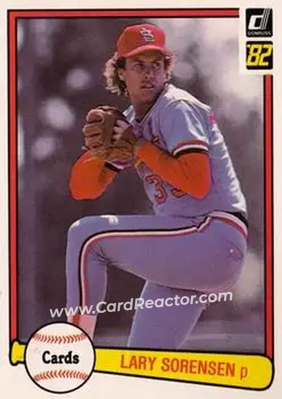 1982 Donruss #246 - Lary Sorensen - St. Louis Cardinals - Front 1982 Donruss #246 - Lary Sorensen - St. Louis Cardinals - Front