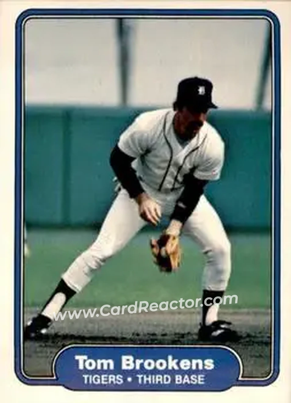 1982 Fleer #263 - Tom Brookens - Detroit Tigers - Front