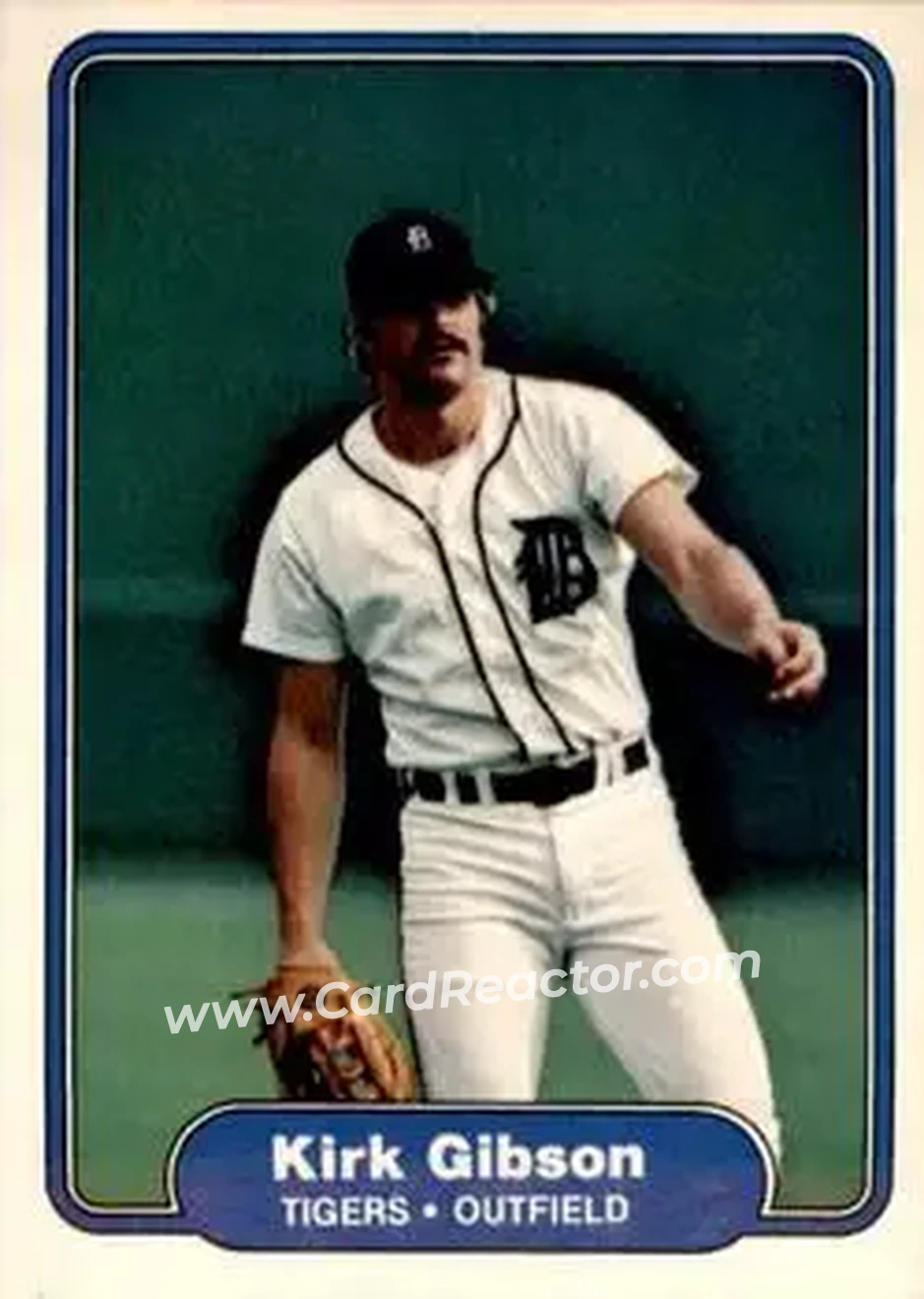 1982 Fleer #267 - Kirk Gibson - Detroit Tigers - Front