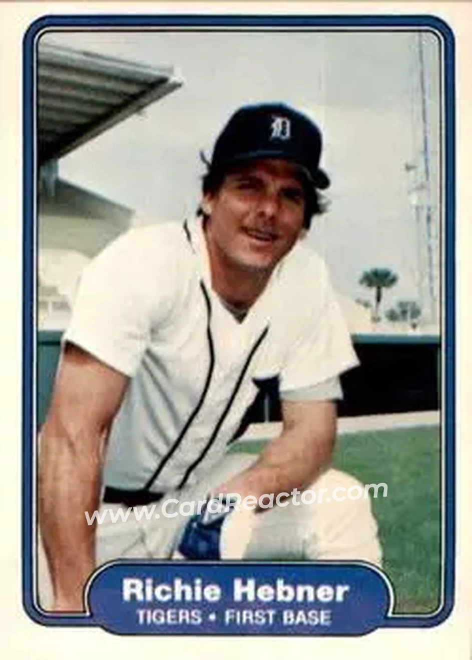 1982 Fleer #268 - Rich Hebner - Detroit Tigers - Front