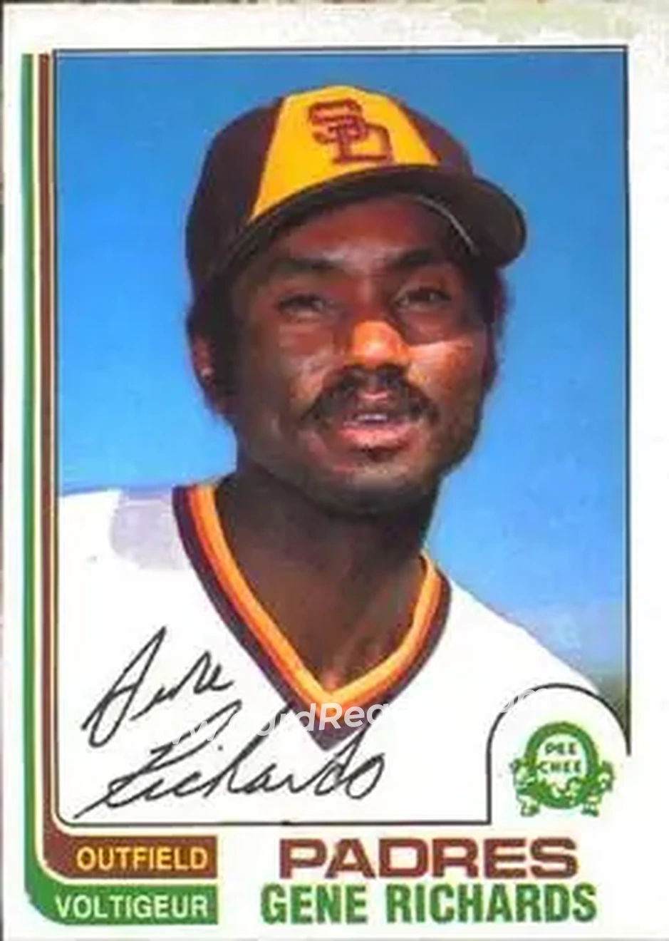 1982 O-Pee-Chee #253 - Gene Richards - San Diego Padres - Front