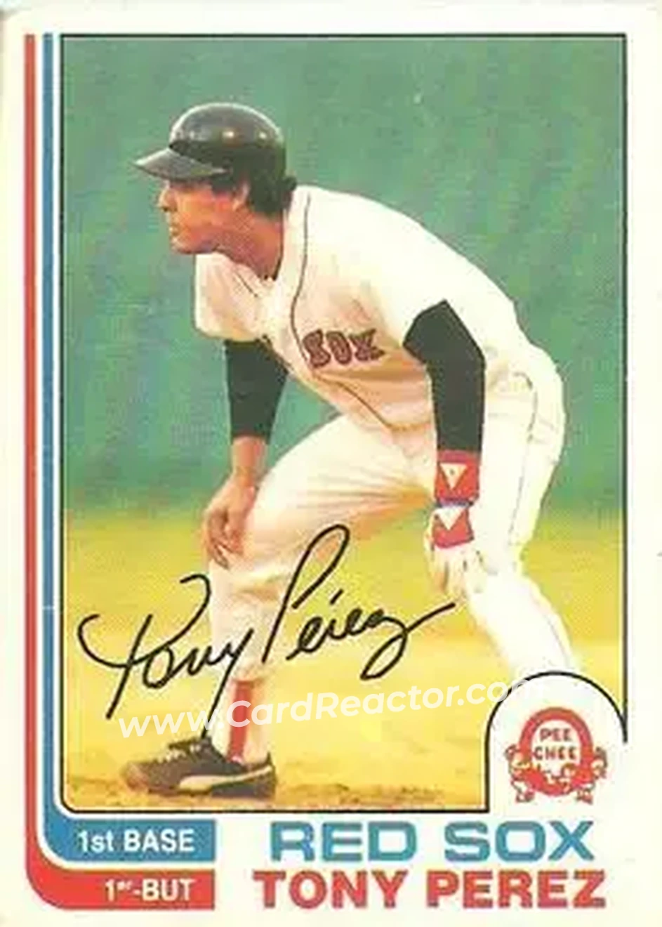 1982 O-Pee-Chee #255 - Tony Pérez - Boston Red Sox - Front 1982 O-Pee-Chee #255 - Tony Pérez - Boston Red Sox - Front