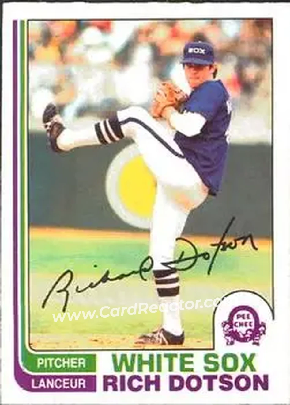 1982 O-Pee-Chee #257 - Rich Dotson - Chicago White Sox - Front 1982 O-Pee-Chee #257 - Rich Dotson - Chicago White Sox - Front