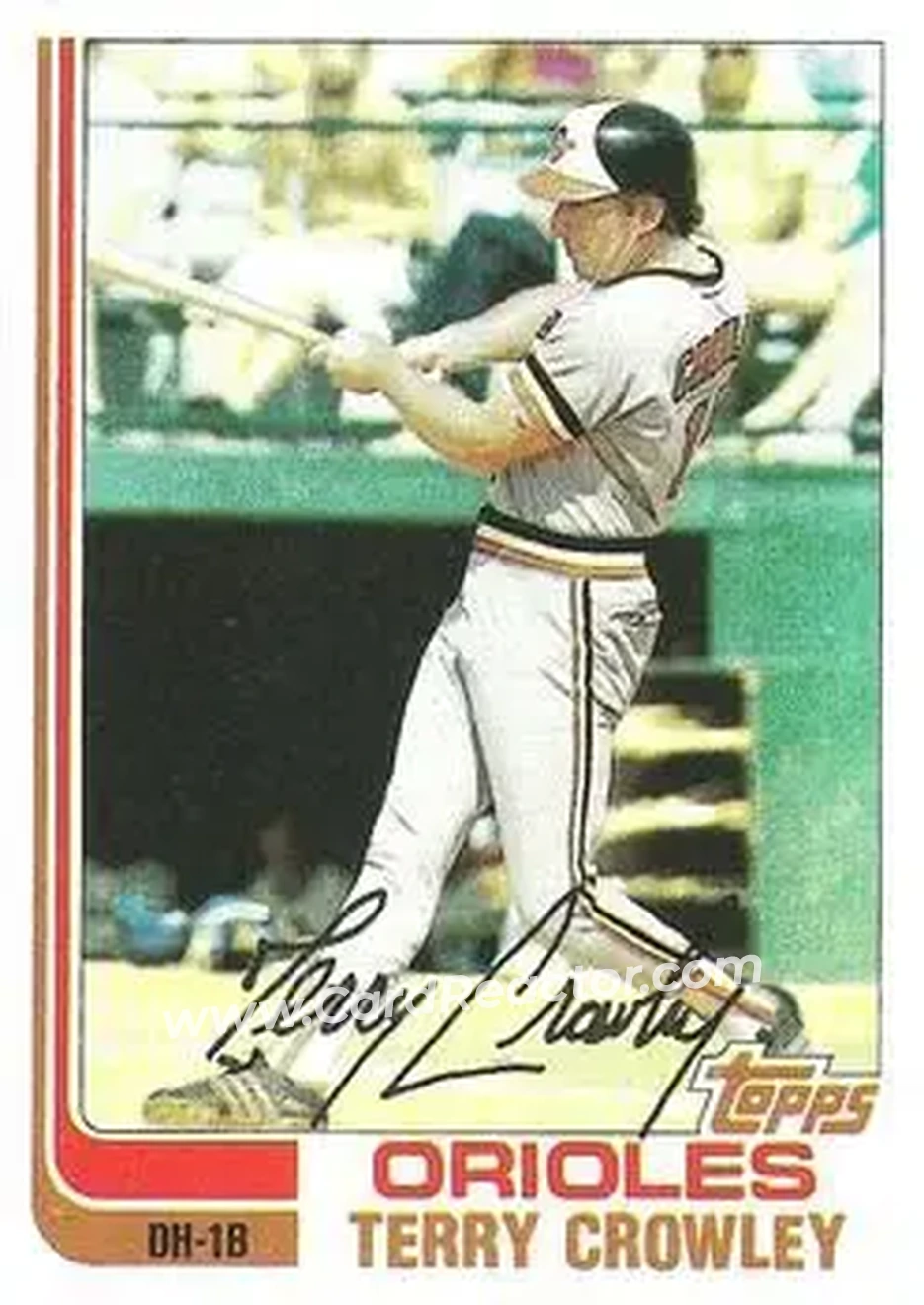1982 Topps #232 - Terry Crowley - Baltimore Orioles - Front