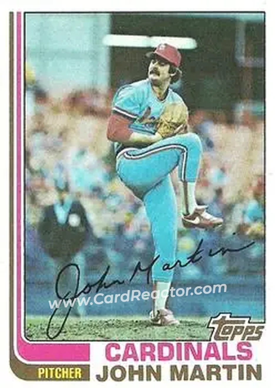 1982 Topps #236 - John Martin - St. Louis Cardinals - Front