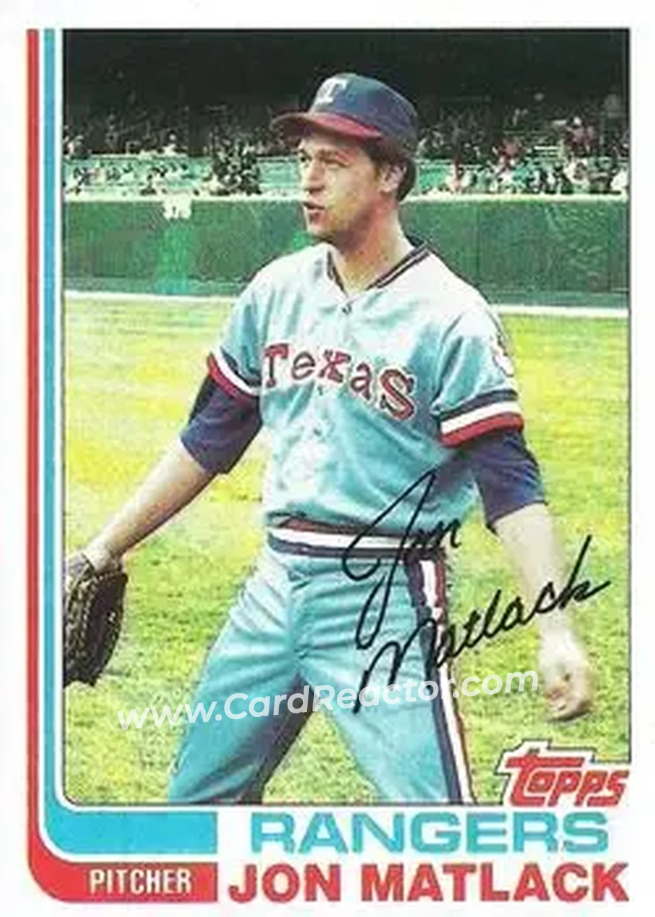1982 Topps #239 - Jon Matlack - Texas Rangers - Front
