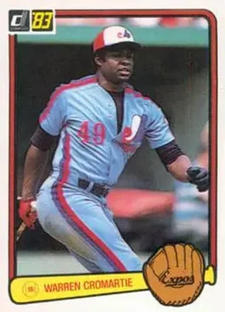 1983 Donruss #466 - Warren Cromartie - Montreal Expos