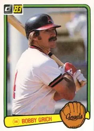 1983 Donruss #468 - Bob Grich - California Angels