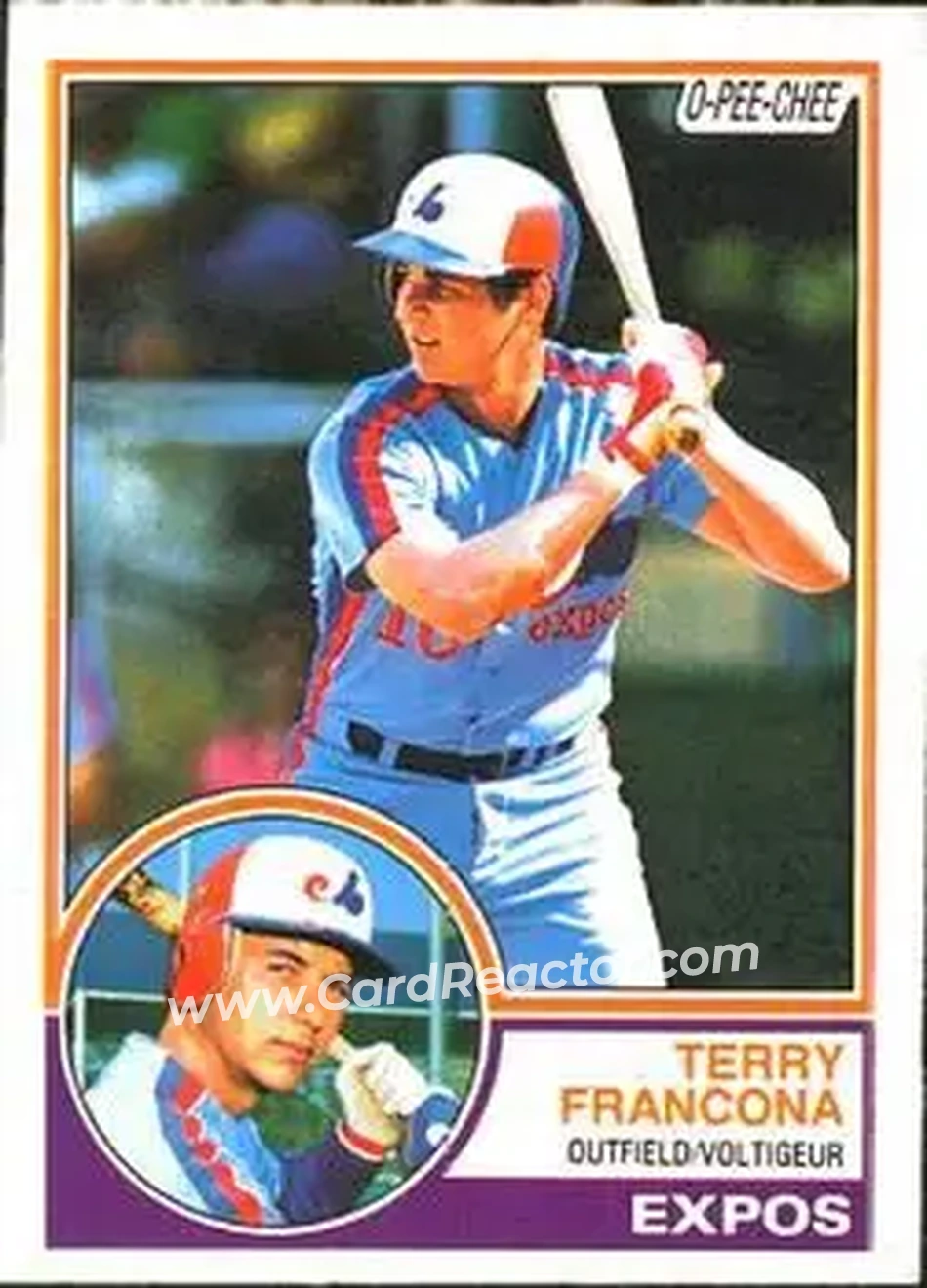 1983 O-Pee-Chee #267 - Terry Francona - Montreal Expos - Front 1983 O-Pee-Chee #267 - Terry Francona - Montreal Expos - Front