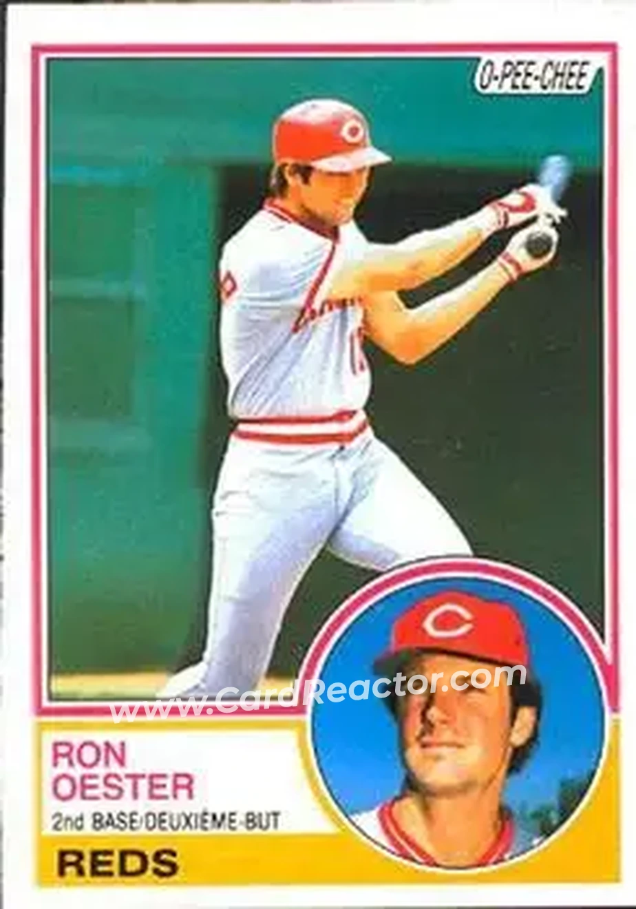 1983 O-Pee-Chee #269 - Ron Oester - Cincinnati Reds - Front 1983 O-Pee-Chee #269 - Ron Oester - Cincinnati Reds - Front