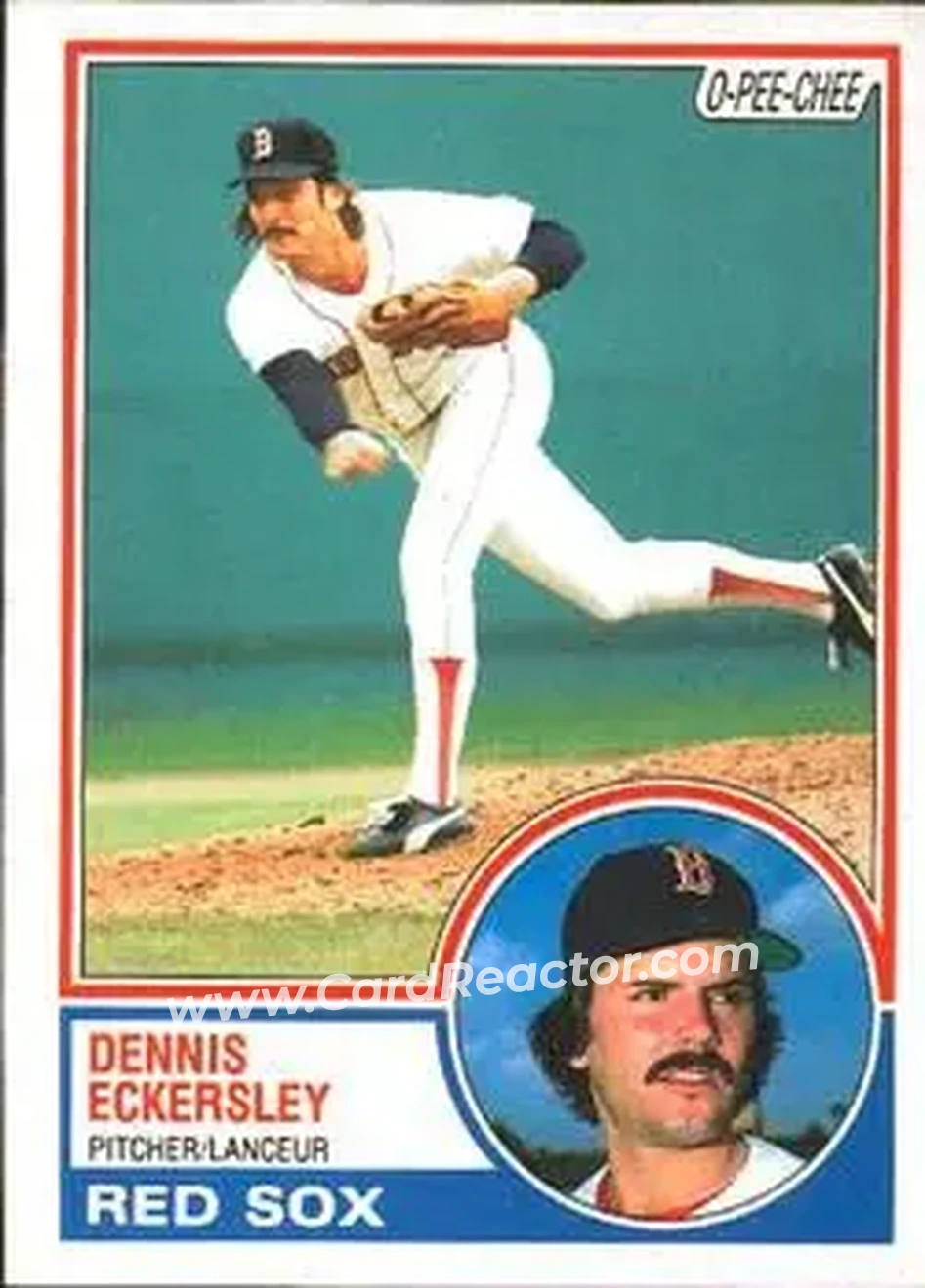 1983 O-Pee-Chee #270 - Dennis Eckersley - Boston Red Sox - Front