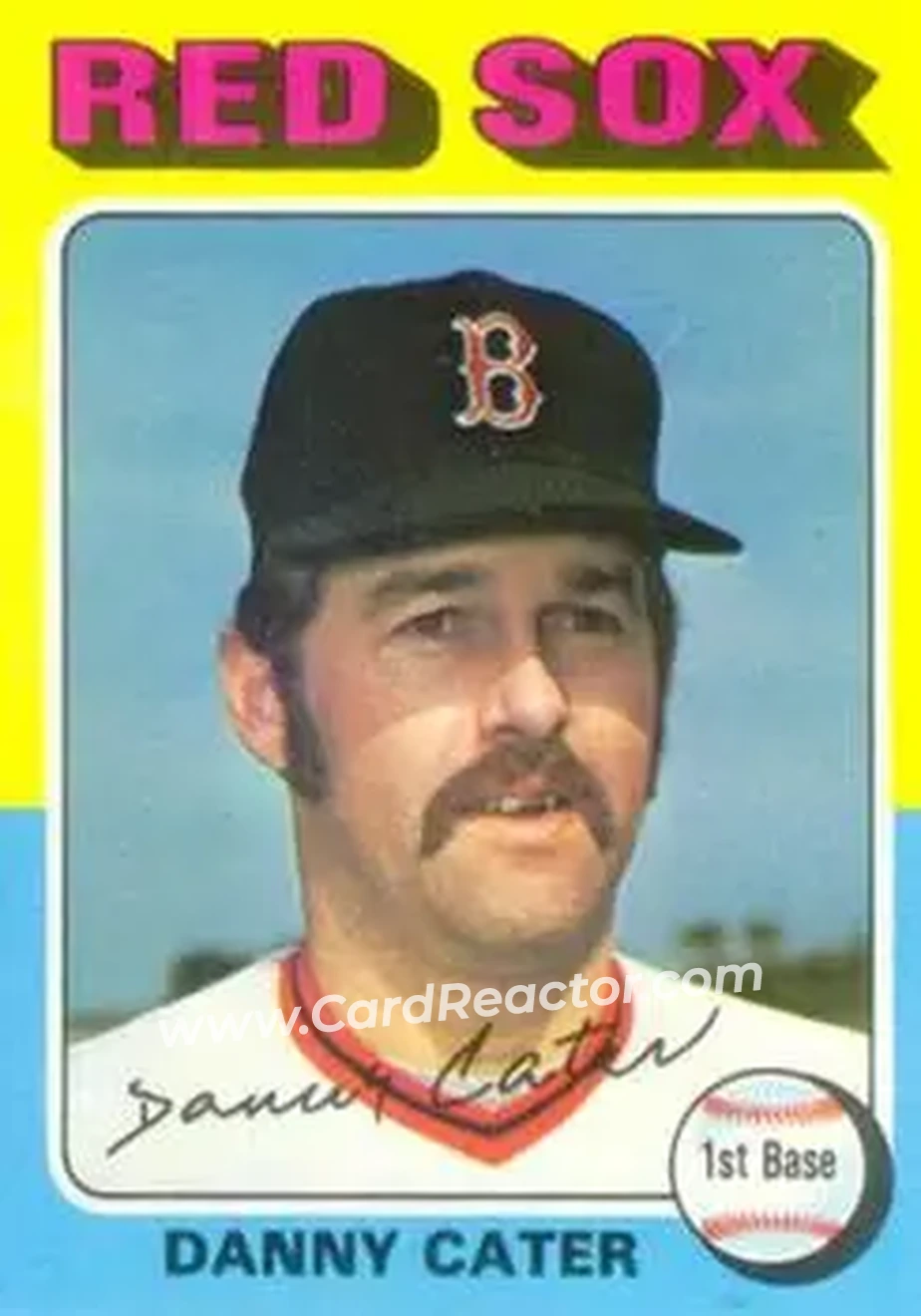 1975 Topps #645 - Danny Cater - Boston Red Sox - Front 1975 Topps #645 - Danny Cater - Boston Red Sox - Front