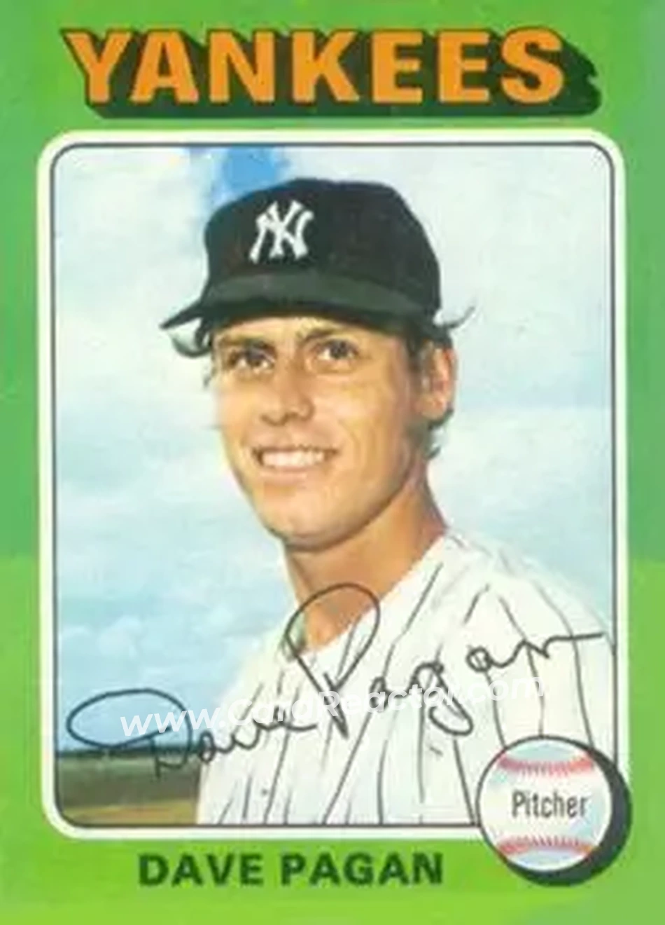 1975 Topps #648 - Dave Pagan - New York Yankees - Front