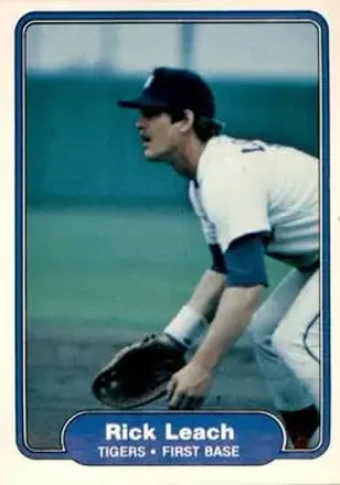 1982 Fleer #272 - Rick Leach - Detroit Tigers