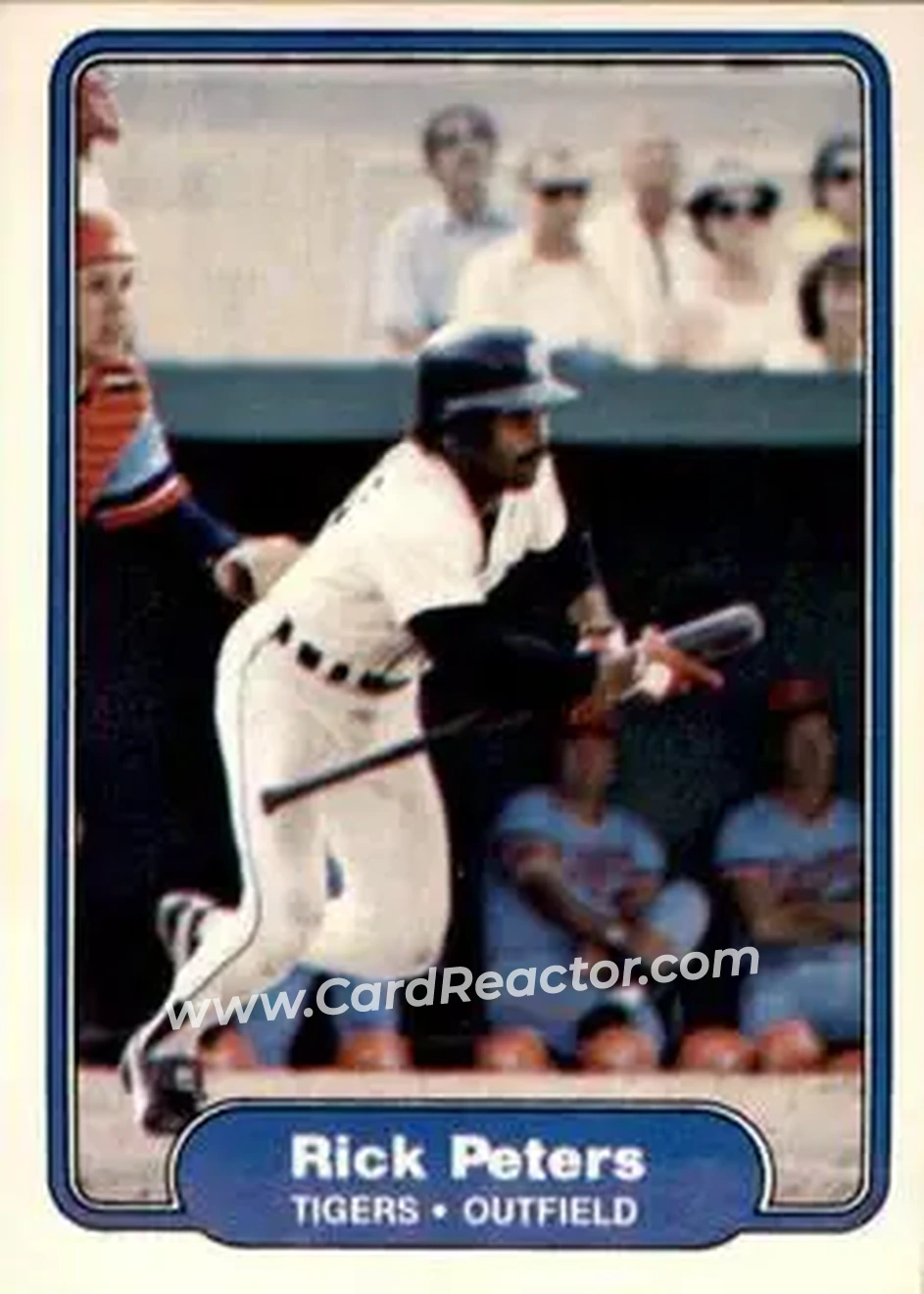 1982 Fleer #277 - Rick Peters - Detroit Tigers - Front