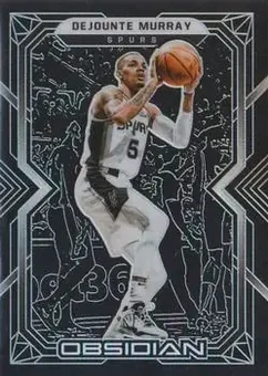 2021-22 Panini Obsidian #10 - Dejounte Murray - San Antonio Spurs