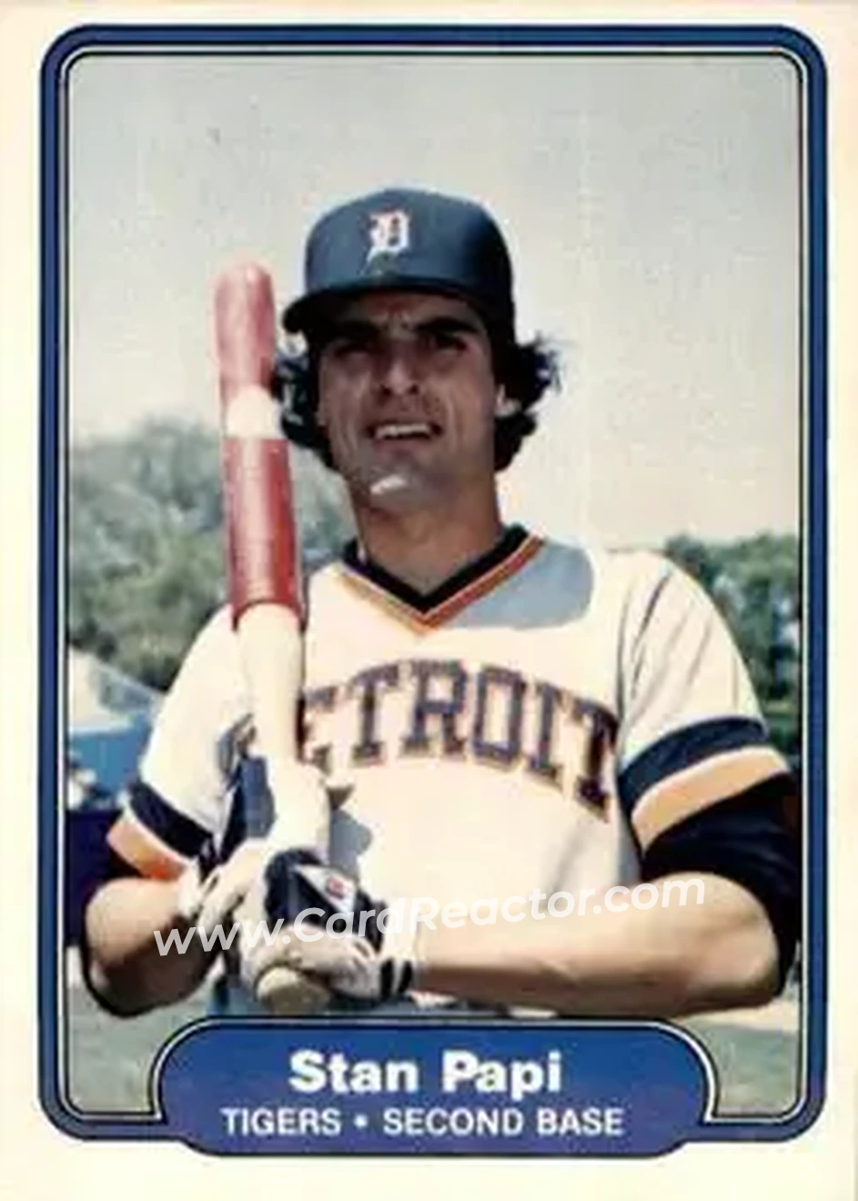 1982 Fleer #280 - Stan Papi - Detroit Tigers - Front