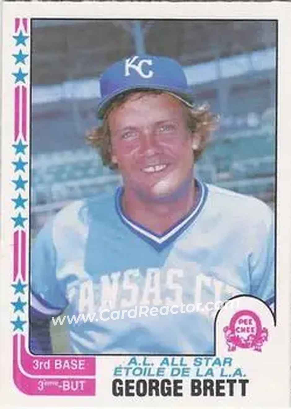 1982 O-Pee-Chee #261 - George Brett - Kansas City Royals - Front