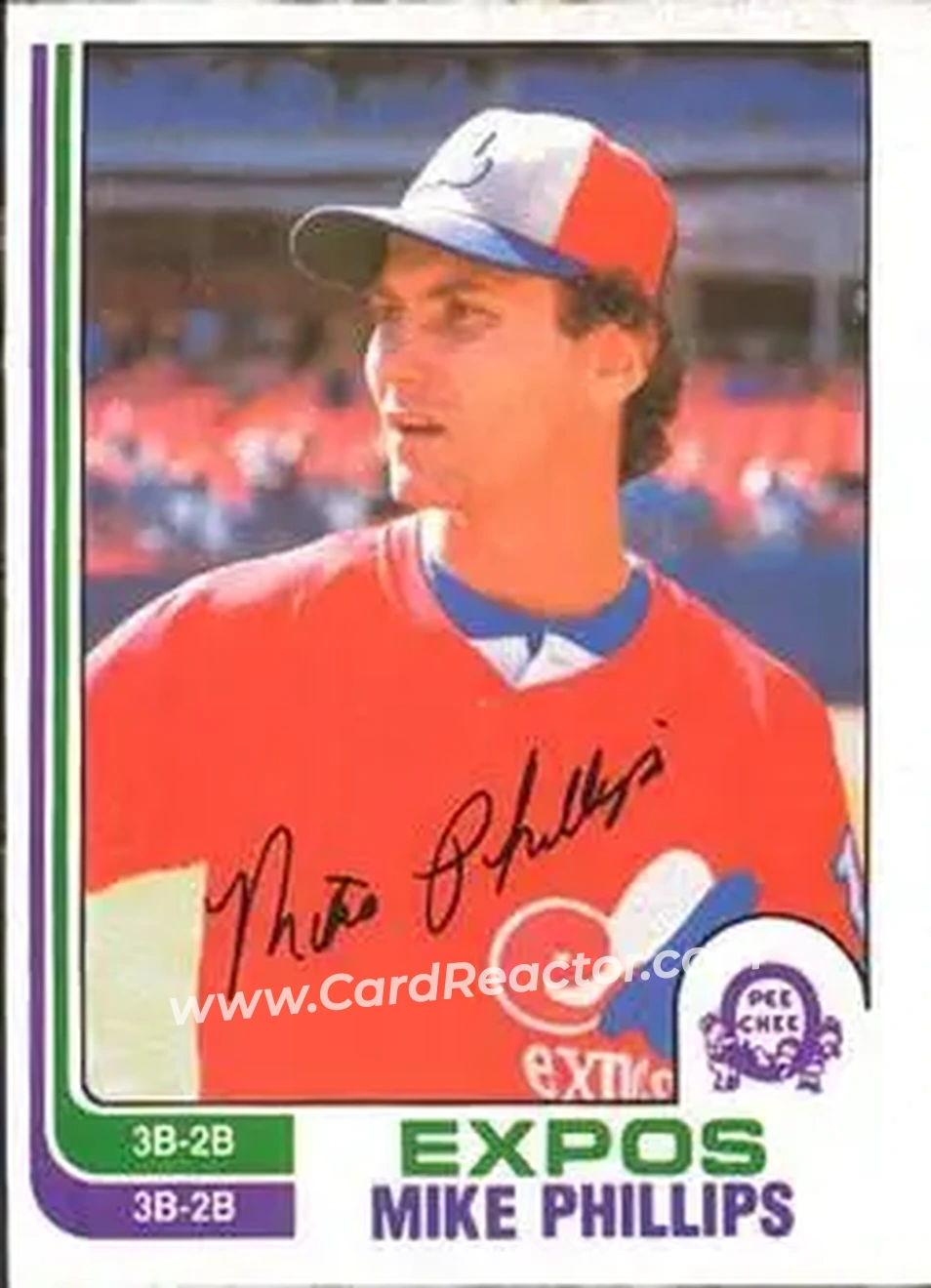 1982 O-Pee-Chee #263 - Mike Phillips - Montreal Expos - Front