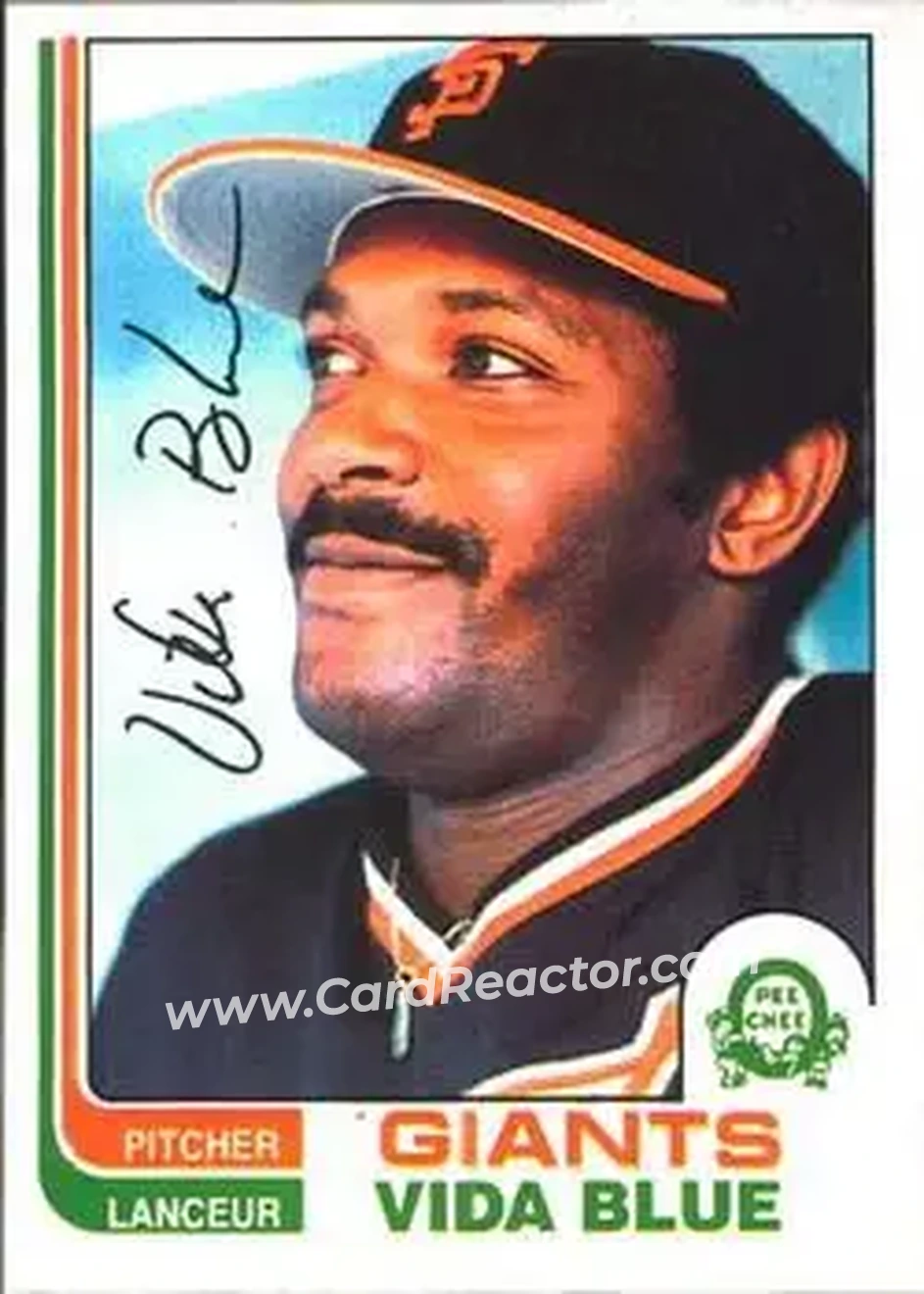 1982 O-Pee-Chee #267 - Vida Blue - San Francisco Giants - Front