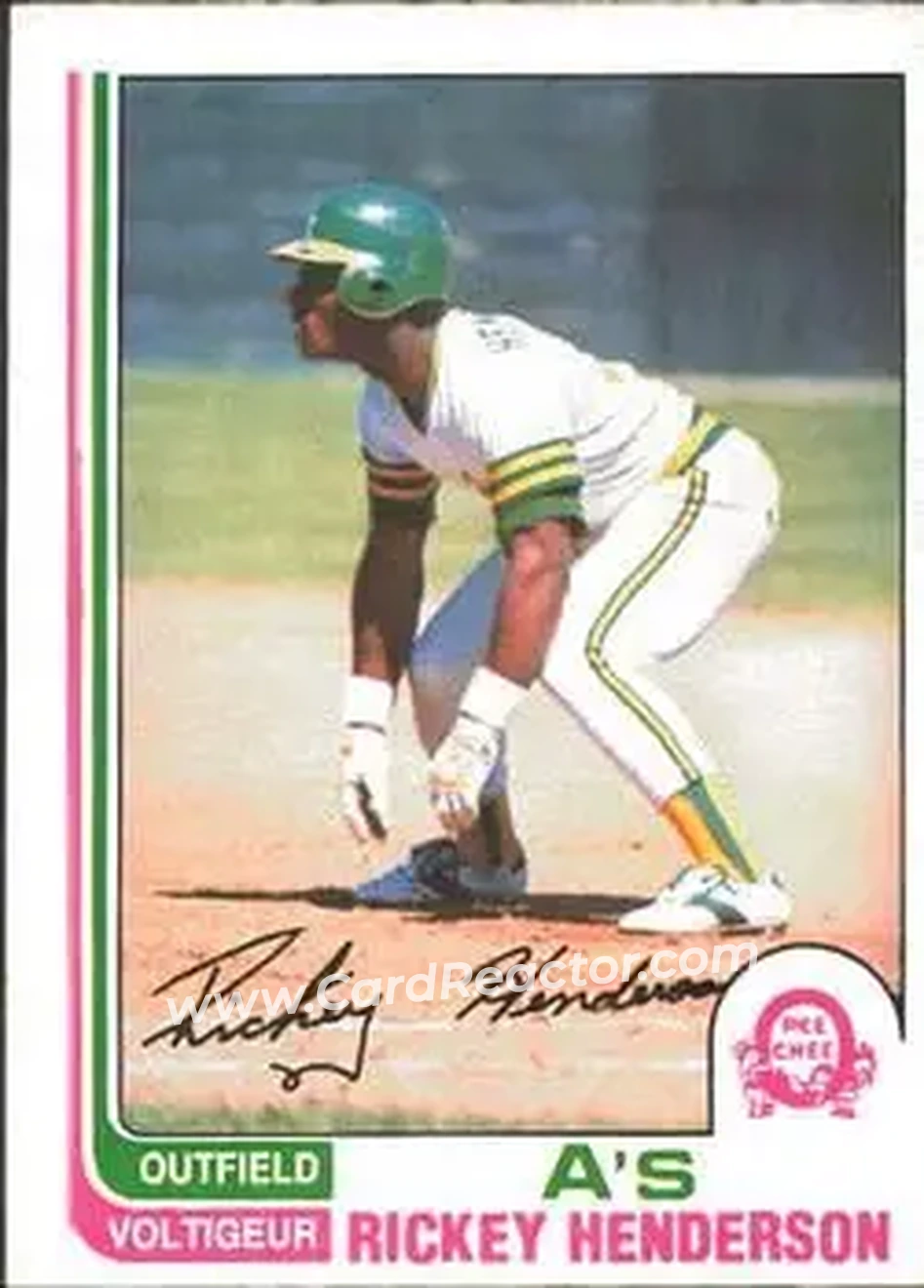 1982 O-Pee-Chee #268 - Rickey Henderson - Oakland Athletics - Front 1982 O-Pee-Chee #268 - Rickey Henderson - Oakland Athletics - Front