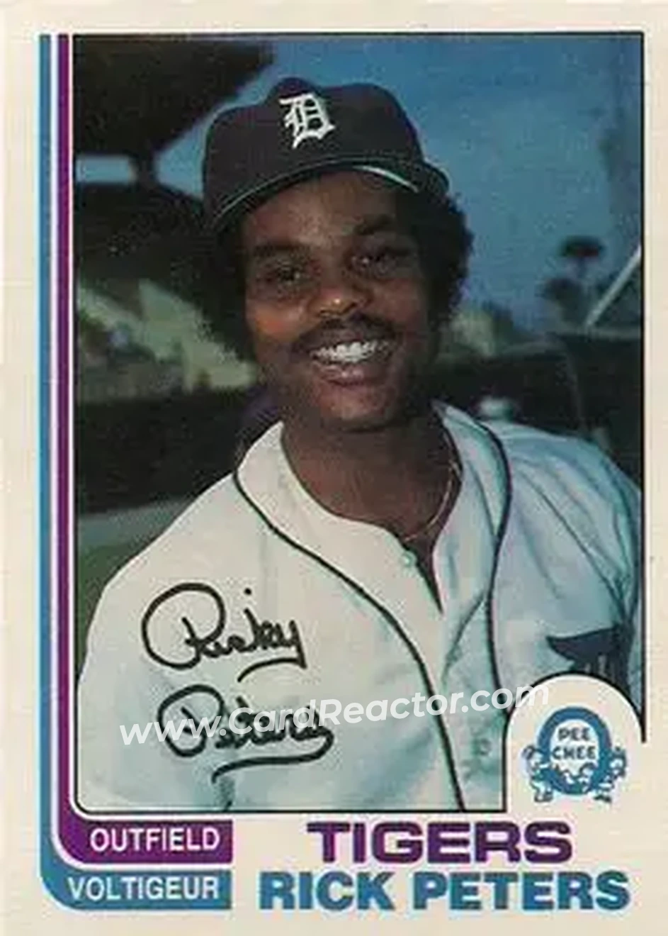 1982 O-Pee-Chee #269 - Rick Peters - Detroit Tigers - Front 1982 O-Pee-Chee #269 - Rick Peters - Detroit Tigers - Front