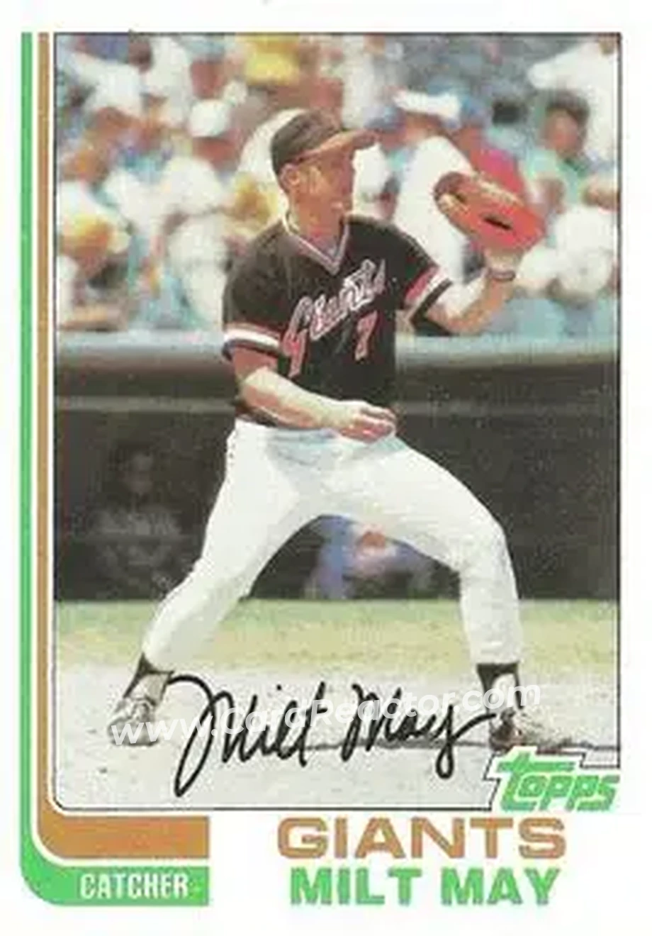 1982 Topps #242 - Milt May - San Francisco Giants - Front