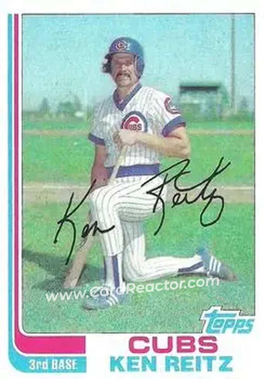 1982 Topps #245 - Ken Reitz - Chicago Cubs - Front