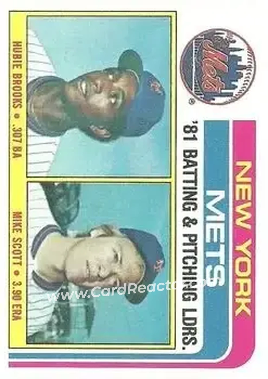 1982 Topps #246 - Card #246 - New York Mets - Front
