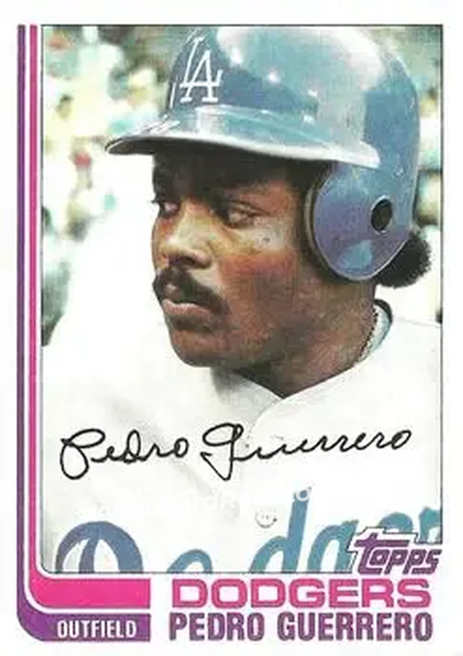 1982 Topps #247 - Pedro Guerrero - Los Angeles Dodgers - Front 1982 Topps #247 - Pedro Guerrero - Los Angeles Dodgers - Front
