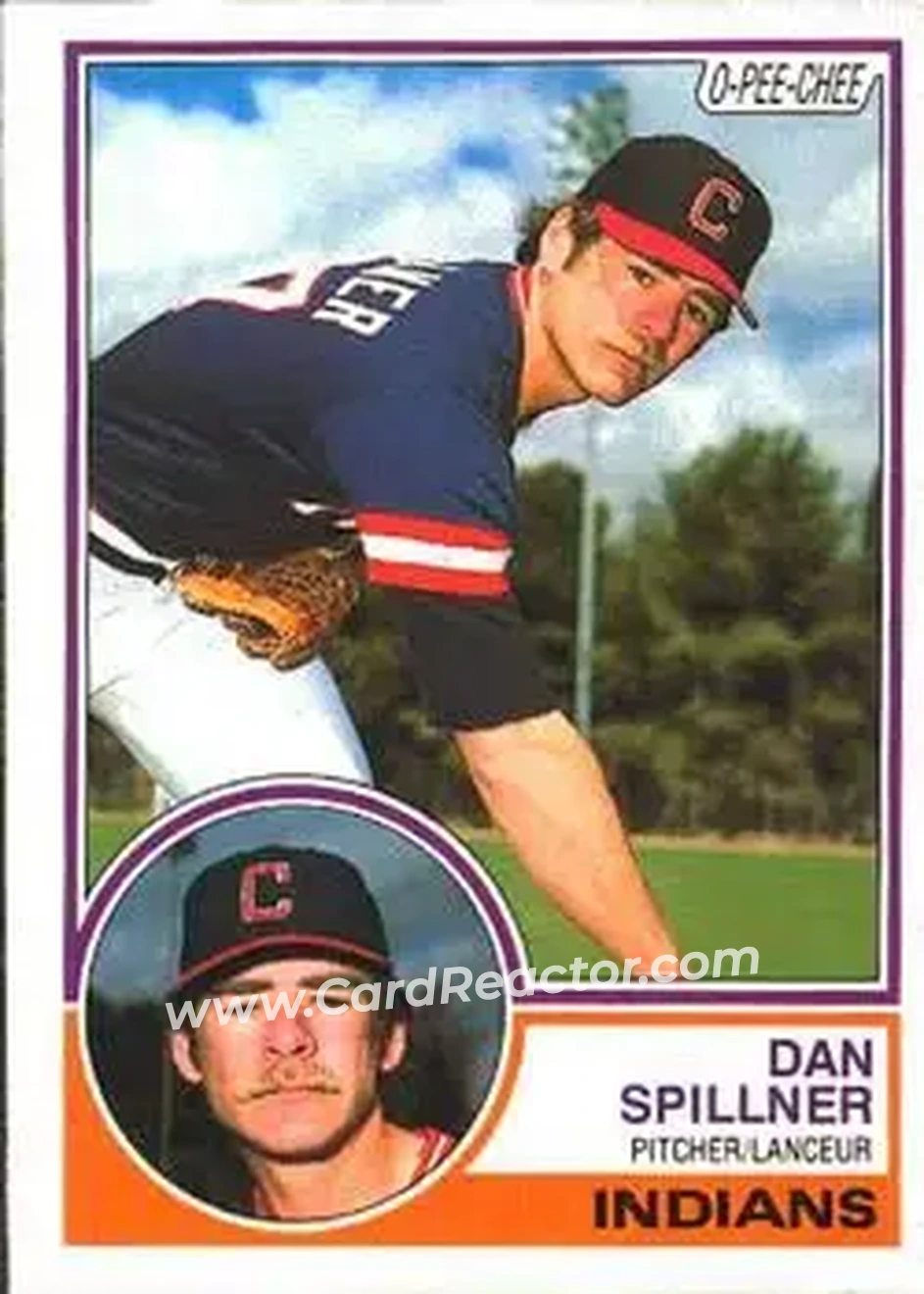 1983 O-Pee-Chee #278 - Dan Spillner - Cleveland Indians - Front