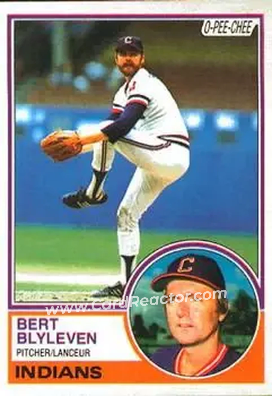 1983 O-Pee-Chee #280 - Bert Blyleven - Cleveland Indians - Front 1983 O-Pee-Chee #280 - Bert Blyleven - Cleveland Indians - Front